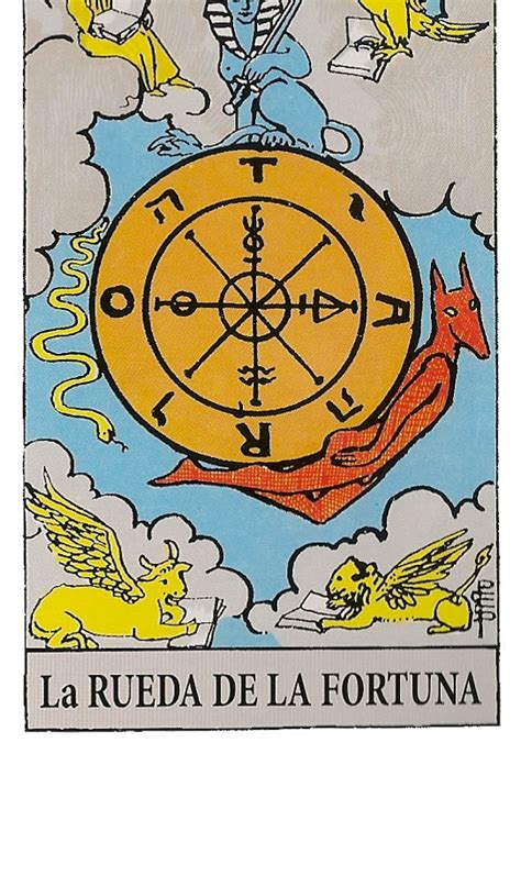 carta la rueda de la fortuna|La rueda de la fortuna en la baraja del tarot